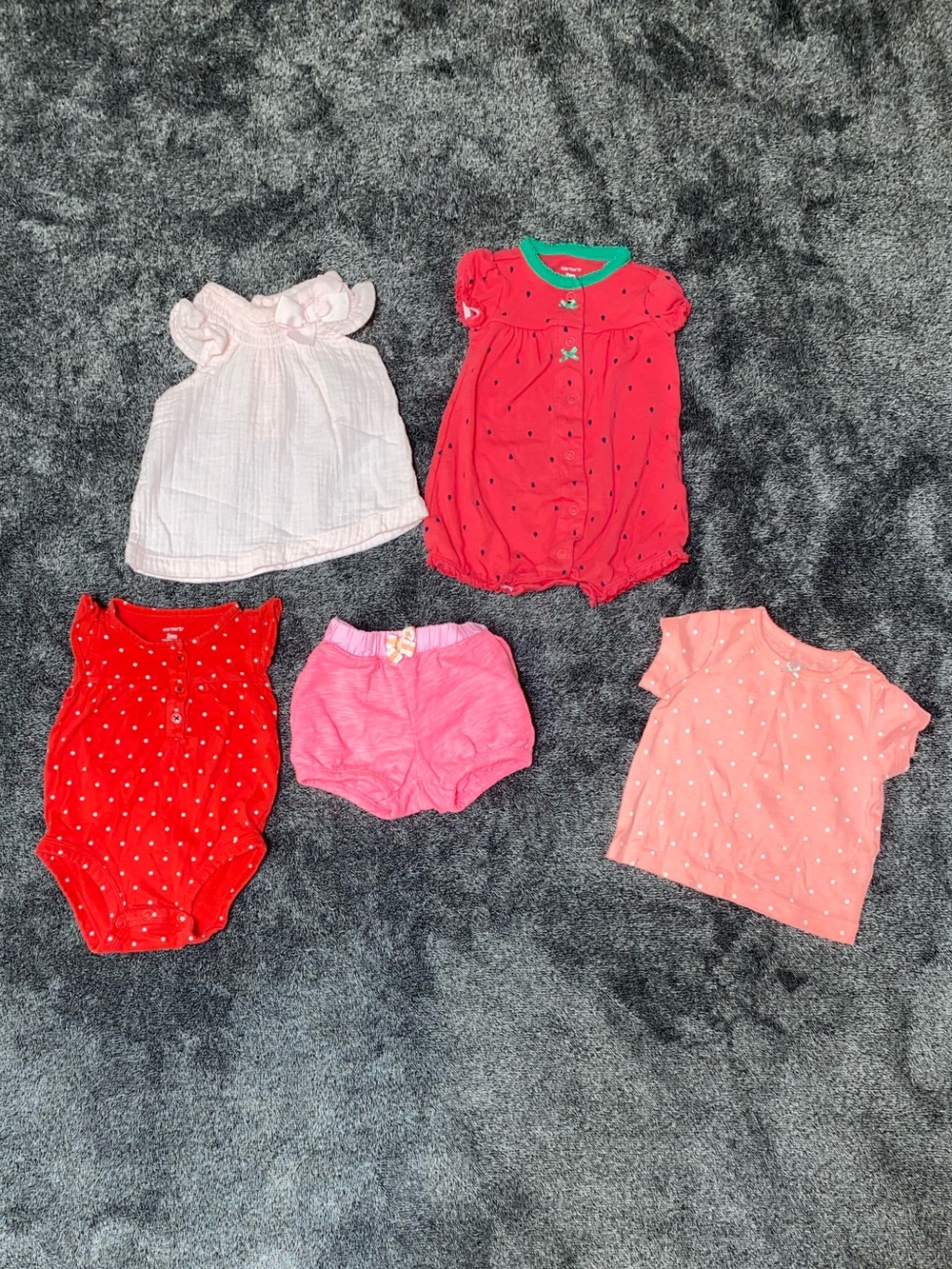Baby Girl Outfit Bundle 5 Piece Set Carter’s Size 3 Months